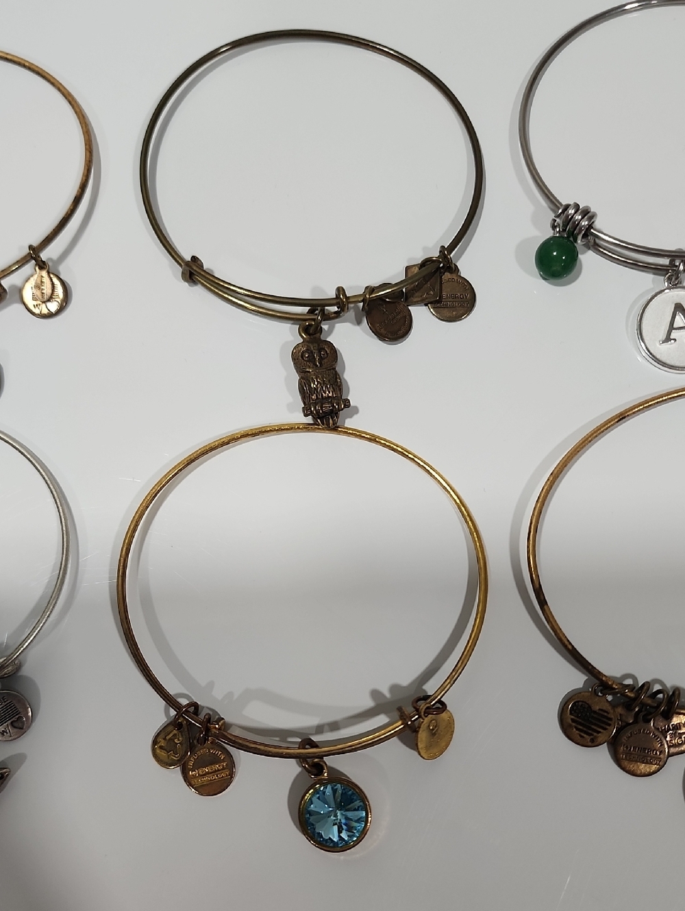 9 Alex & Ani Bracelets, 1 Love This Life Bracelet. - Picture 3 of 16